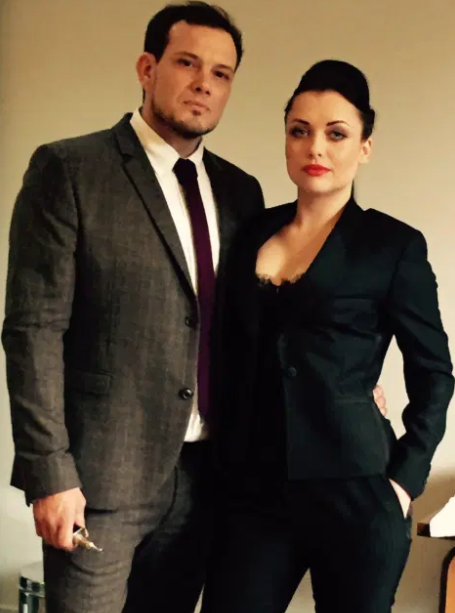 Shona McGarty and her fiance, Ryan Harris