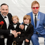 Elton John With His Boyfriend, David Furnish and Childrens