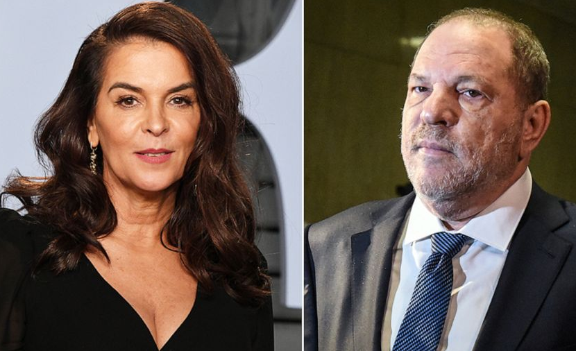 Annabella Sciorra (Left) and Harvey Weinstein (Right)