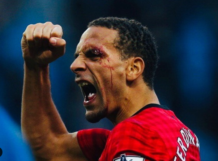 Rio Ferdinand faced injury during the game play