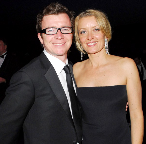 Rick Astley and his wife, Lene Bausager