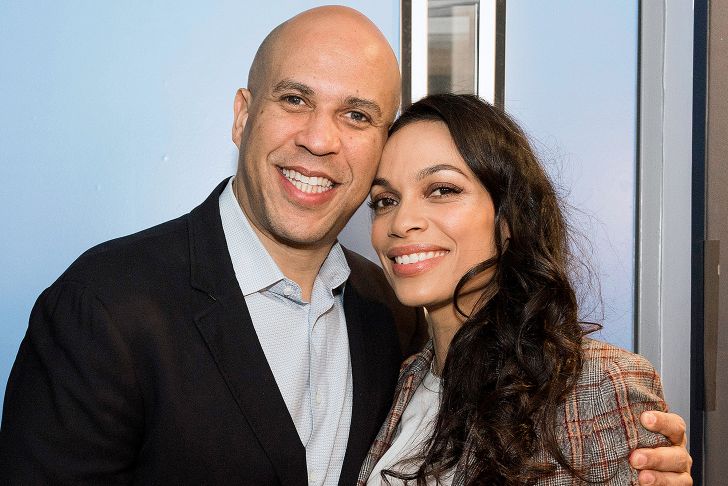 Cory Booker and Rosario Dawson