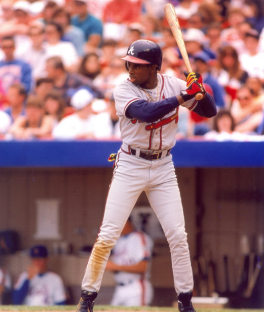 Deion Sanders as a baseballer 1