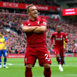 Xherdan Shaqiri, a professional footballer for Liverpool