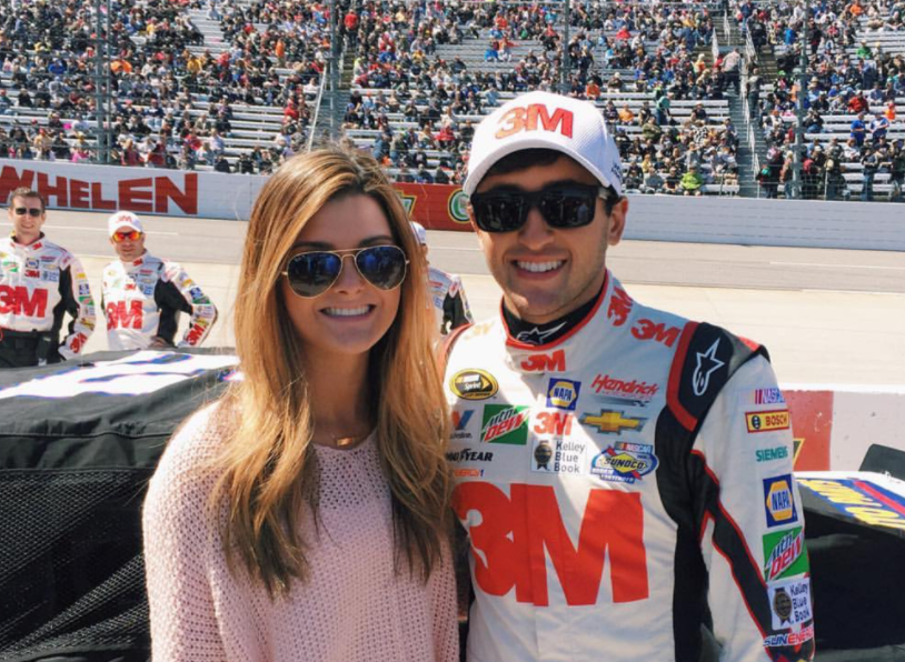 Chase Elliott with his ex girlfriend, Kaylie Green