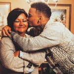 Kane Brown with his mother