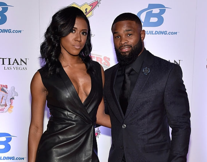 Tyron Woodley With His Wife, Averi