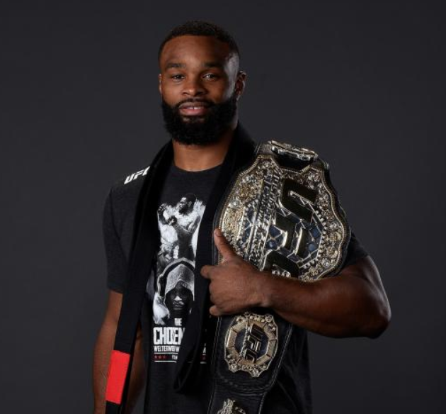 Tyron Woodley With UFC Belt