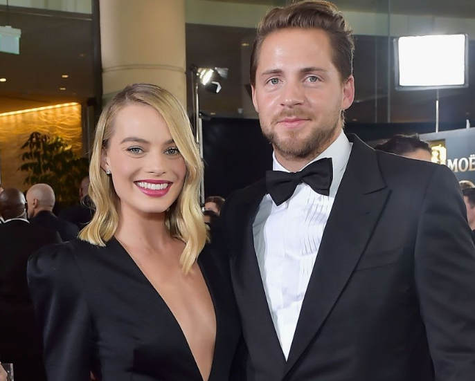 Margot Robbie With Her Husband Tom Ackerley