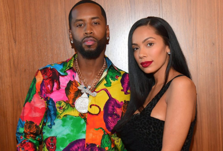 Erica Mena with her husband, Safaree Samuels