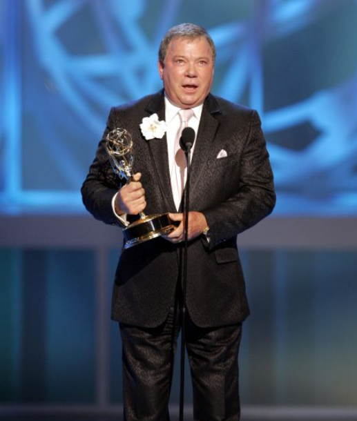 William Shatner with award