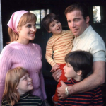 William Shatner with his first wife, Gloria Rand and their kids