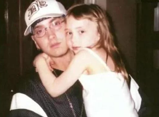 Alaina Marie Mathers with her father, Eminem