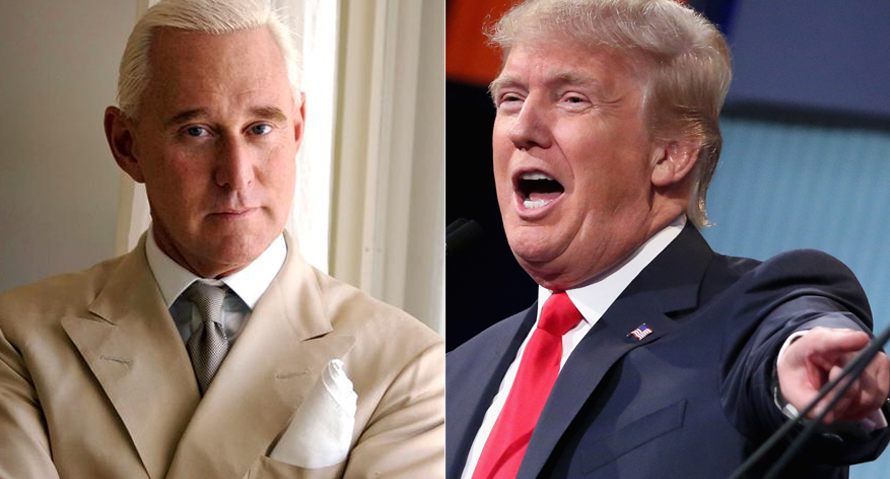 Roger Stone (Left) And Donald Trump (Right)