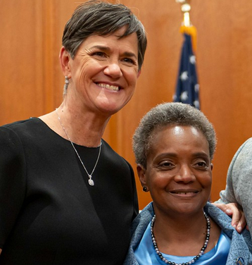 Lori Lightfoot With Her Partner, Amy