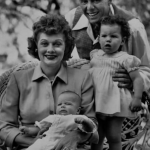 Lucie Arnaz with her parents and brother