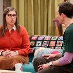 Mayim Bialik in the TV sitcom, The Big Bang Thory