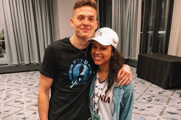 Kyle Guy and his fiancee, Alexa Jenkins