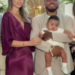 Josef Martinez with his girlfriend Valentina Veroes and their baby