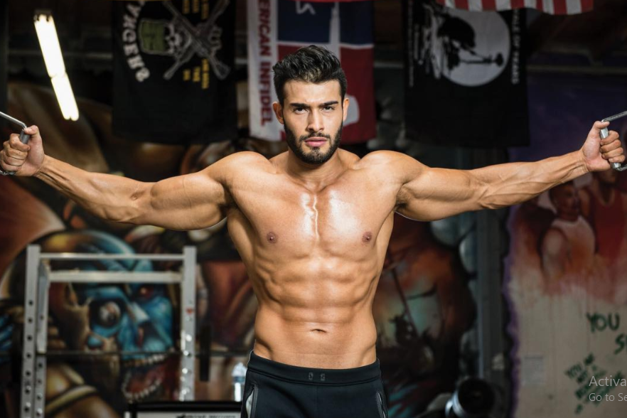 Sam Asghari, a model and fitness trainer