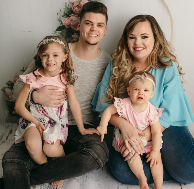 Catelynn Baltierra and her husband, Tyler Baltierra with their daughters