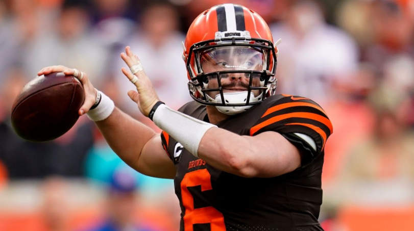 Baker Mayfield, a football quarterback for Cleveland Browns