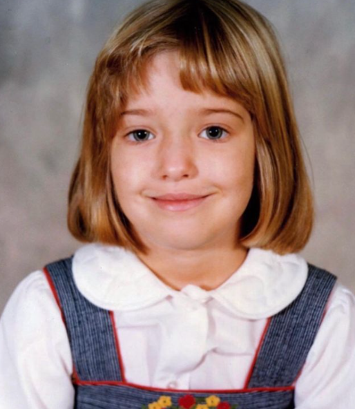 Erika Jayne at the age of six