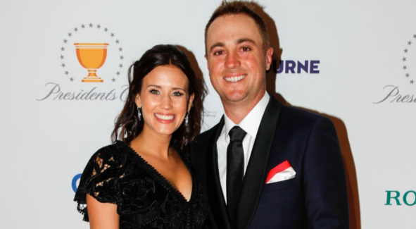 Justin Thomas With His Girlfriend, Jullian