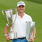Justin Thomas With Trophy