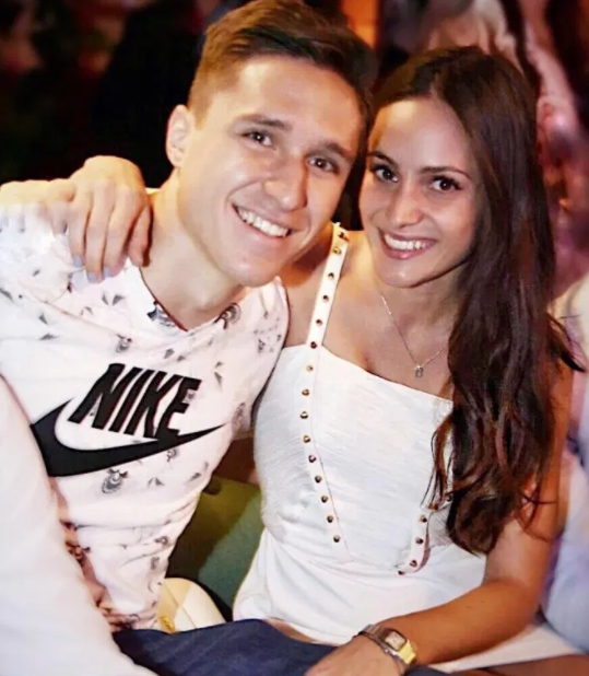 Federico Chiesa and his girlfrien, Benedetta Quagli