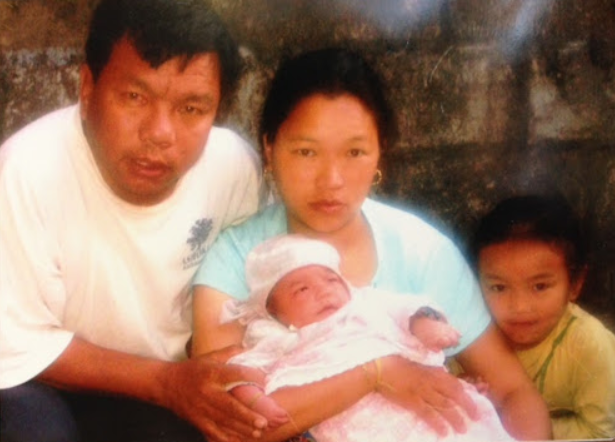 Mahabir Pun with his wife, Ommaya Pun