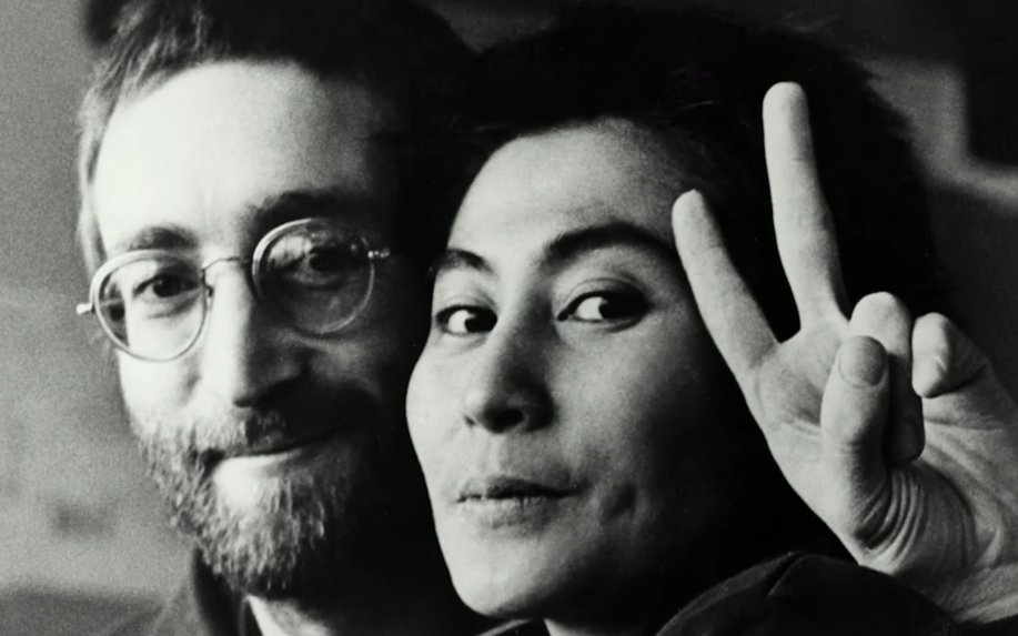 John Lennon With His Wife Yoko