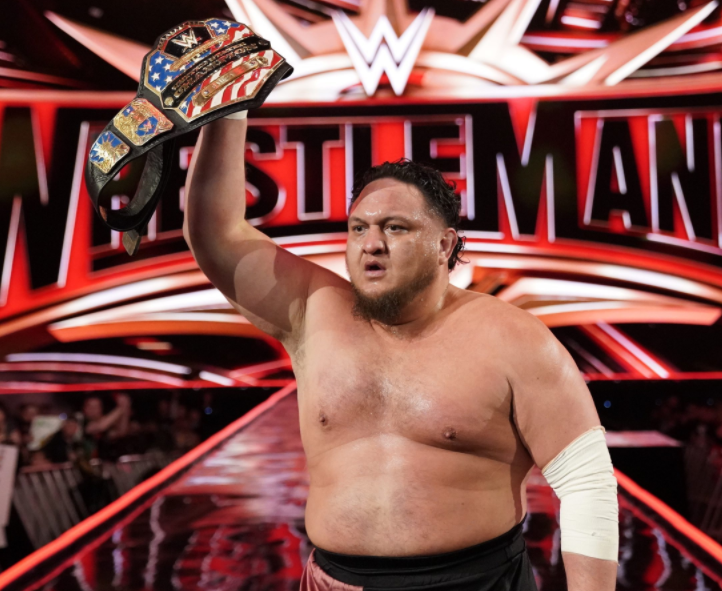 Samoa Joe Holding The Belt