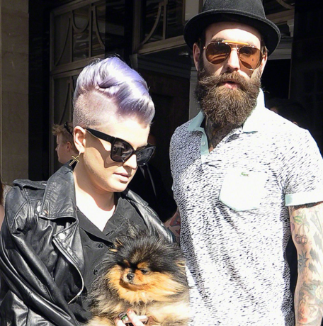 Kelly Osbourne wih her boyfriend, Ricki Hall