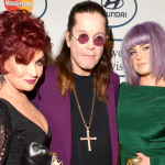 Kelly Osbourne with her father and mother