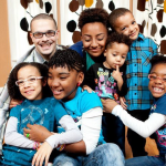 Shaun King with his wife and kids