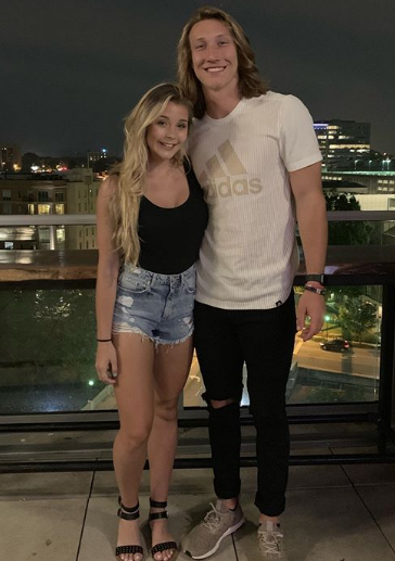 Trevor Lawrence With His Girlfriend, Marissa Mowry
