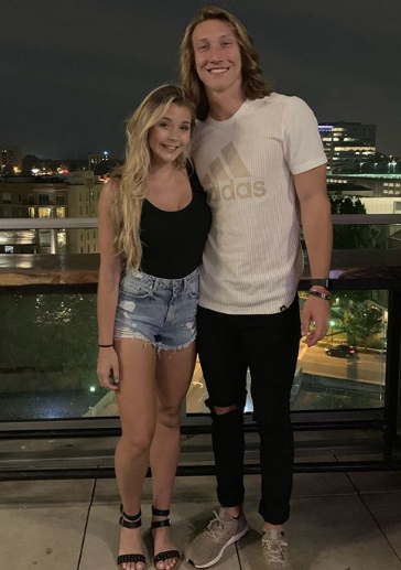 Trevor Lawrence & Girlfriend Marissa Mowry Have A Beach Day Hair-Off –  OutKick