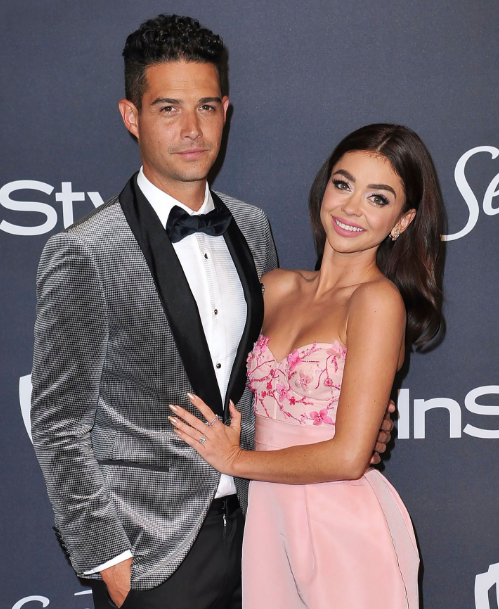 Wells Adams with her girlfriend; Sarah Hyland