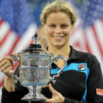 Kim Clijsters with Trophy