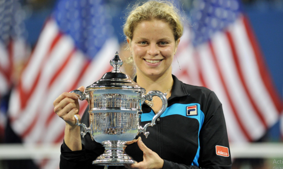 Kim Clijsters with Trophy