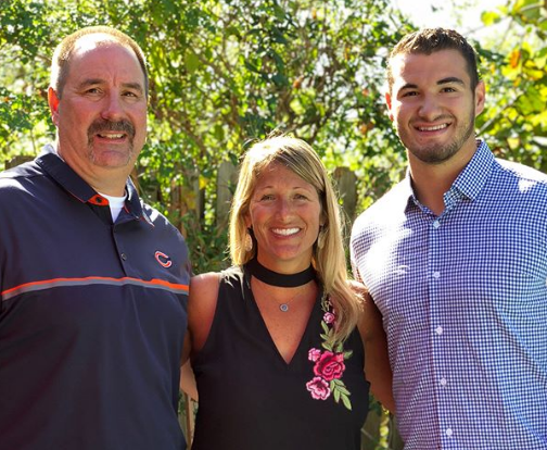 Mitchell Trubisky With His Parents