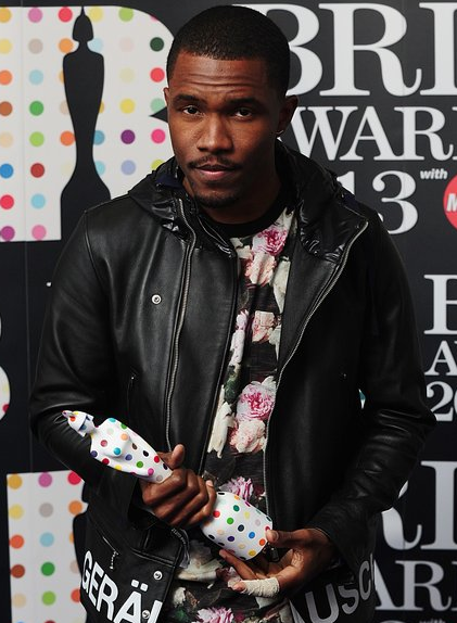 Frank OCean With His BRIT Award