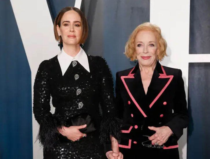 Sarah Paulson with her girlfriend, Holland Taylor