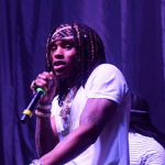 King Von singing in stage