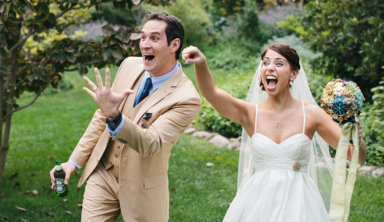 Laura Bailey at Her Wedding with Travis Willingham.