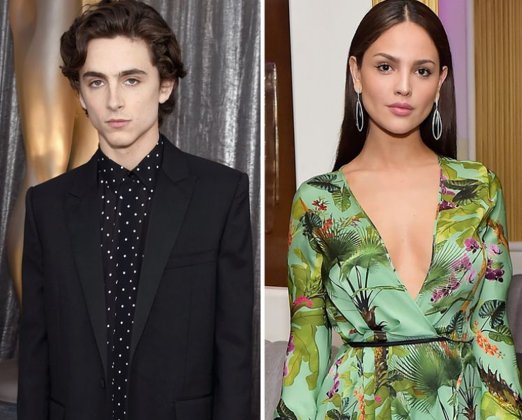 Timothee Chalamet (Left) with his new girlfriend, Eiza Gonzalez (Right)