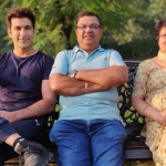 Nandish Sandhu With His Parents