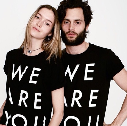 Penn Badgley With His Wife Domino Dirke