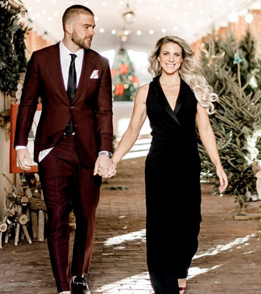 Zach Ertz With His Wife, Julie